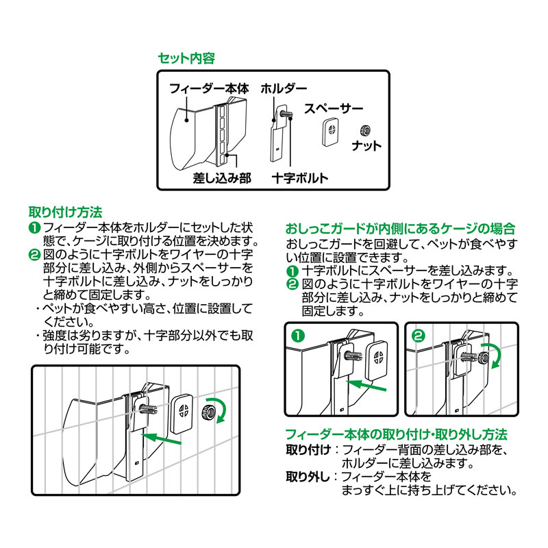 うさぎのしっぽ通販は、『取付ラクラクたっぷり牧草フィーダー』を全国へお届け